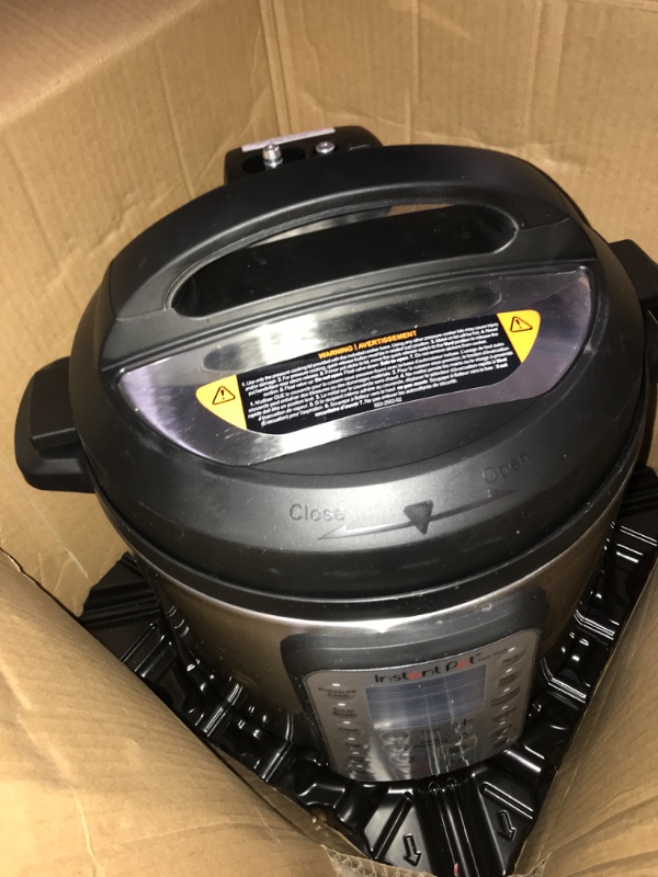 Photo 2 of **DAMAGE-SEE COMMENTS** Instant Pot Duo Plus 9-in-1 Electric Pressure Cooker, Slow Cooker, Rice Cooker, Steamer, Sauté, Yogurt Maker, Warmer & Sterilizer, Includes App With Over 800 Recipes, Stainless Steel, 6 Quart 6QT Duo Plus