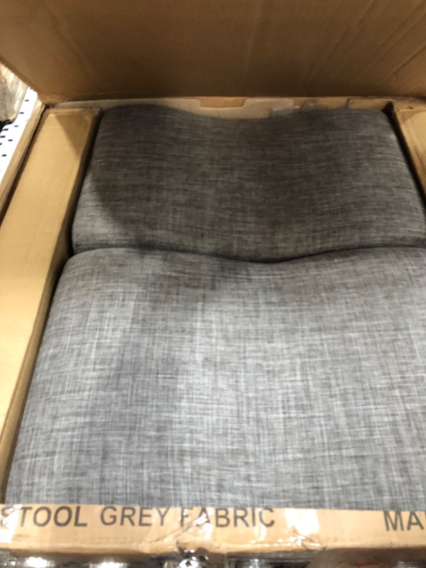 Photo 3 of **NONREFUNDABLE**SEE NOTES**DAMAGED**
Roundhill Furniture Coco Upholstered Backless Saddle Seat Counter Stools 25.5" Height, Set of 2, Gray & Coco Upholstered Backless Saddle Seat Bar Stools 29" Height Set of 2, Gray Stools + Stools, Gray