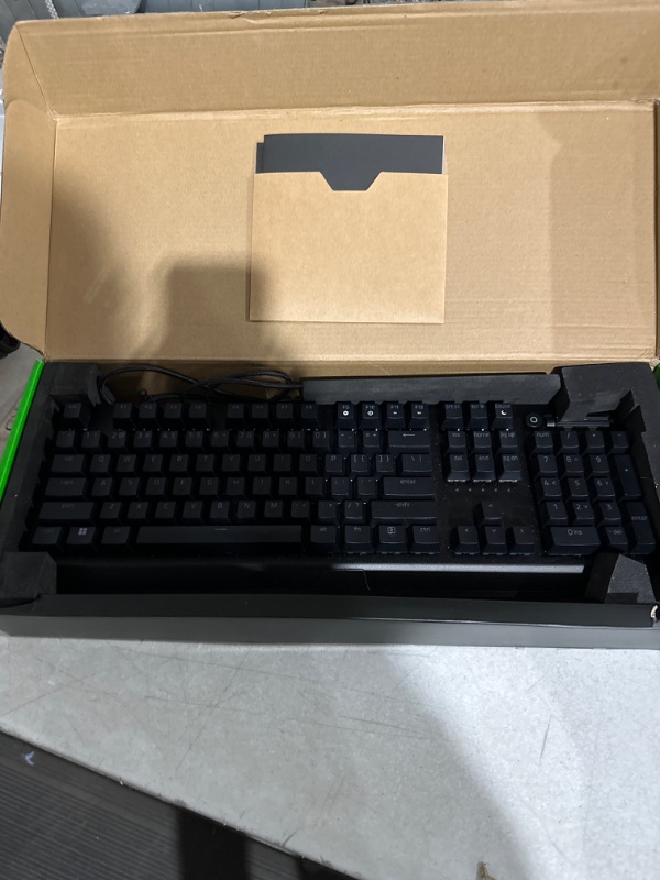 Photo 3 of **READ NOTES BELOW*Razer BlackWidow V3 Mechanical Gaming Keyboard: Green Mechanical Switches - Tactile and Clicky - Chroma RGB Lighting - Compact Form Factor - Programmable Macro Functionality