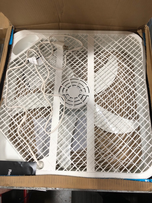 Photo 2 of Genesis 20" Box Fan, 3 Settings, Max Cooling Technology, Carry Handle, White (G20BOX-WHT)