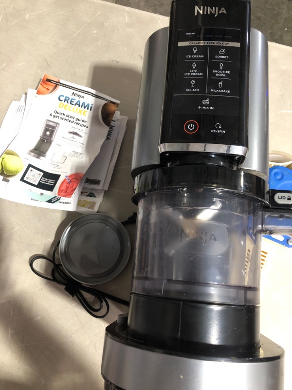 Photo 2 of * not functional * sold for parts * 
Ninja NC301 CREAMi Ice Cream Maker, for Gelato, Mix-ins, Milkshakes, Sorbet, Smoothie Bowls & More