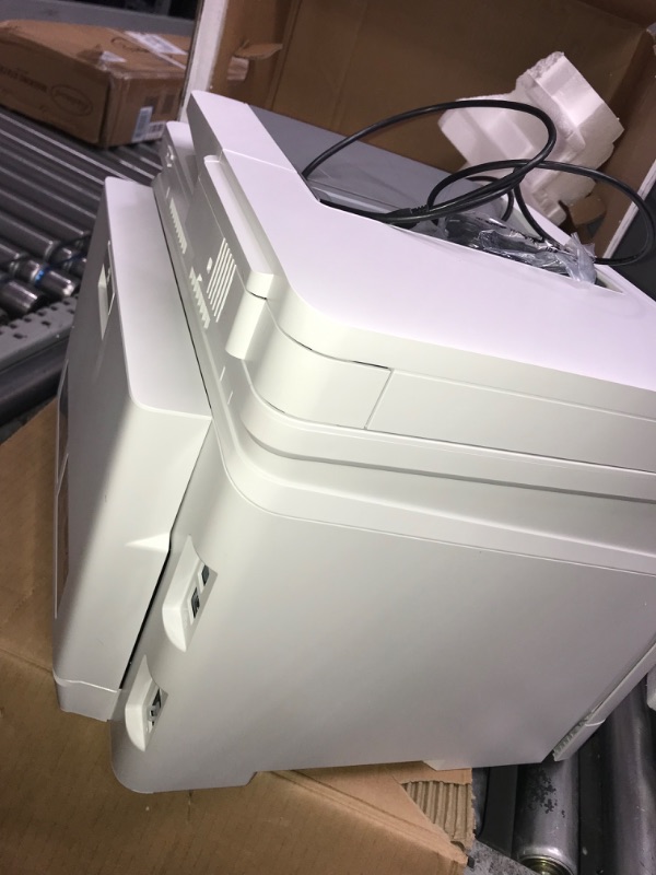 Photo 5 of MISSING CABLE TO PLUG IN UNABLE TO FULLY TEST** HP Color LaserJet Pro M283fdw Wireless All-in-One Laser Printer, Remote Mobile Print, Scan & Copy, Duplex Printing, Works with Alexa (7KW75A), White