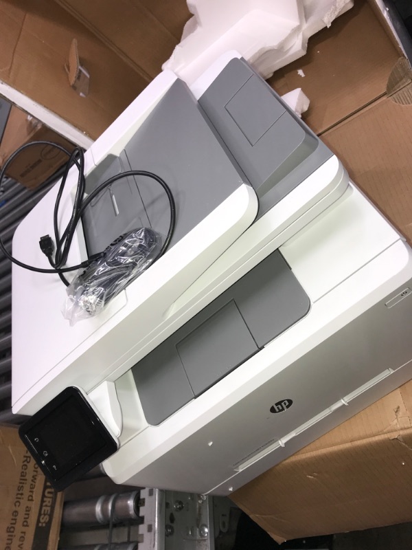 Photo 4 of ***SEE NOTES*** HP Color LaserJet Pro M283fdw Wireless All-in-One Laser Printer, Remote Mobile Print, Scan & Copy, Duplex Printing, Works with Alexa (7KW75A), White