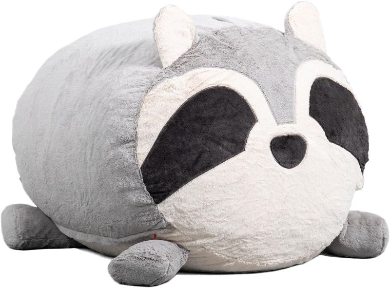 Photo 1 of 
Big Joe Wild Things Foam Filled Animal Bean Bag Chair with Removable Cover, Rocky Raccoon Snugglepuff, Soft Faux Fur, 3 feet Big
Color:Rocky Raccoon
Style:Fuf Wild Things