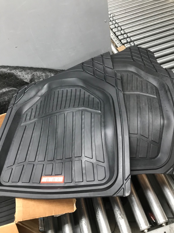 Photo 3 of 
Motor Trend 3 Row Odorless Rubber Floor Mats & Liners for Car SUV Van, Durable Heavy Duty Polymerized Latex Full Interior Protection, Extra-High...
Color:Mats & Liners
Pattern Name:Black