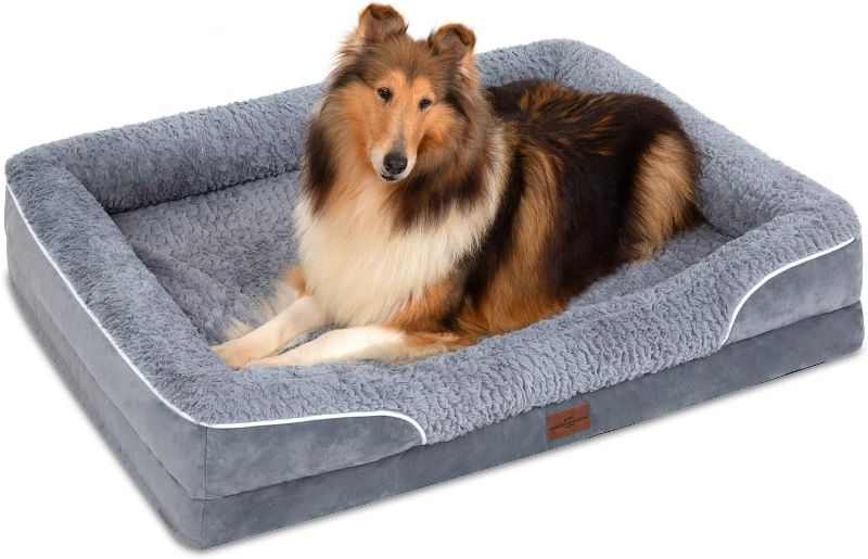 Photo 1 of 
Comfort Expression Large Dog Bed, Dog Beds for Large Dogs, Waterproof Dog Bed Large, Orthopedic Dog Bed with 4 Sides, Dog Bed with Removable Washable Cover,...
Size:Large