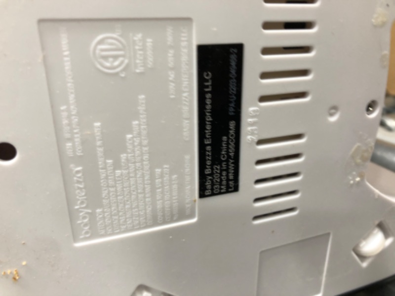 Photo 3 of New and Improved Baby Brezza Formula Pro Advanced Formula Dispenser Machine - Automatically Mix a Warm Formula Bottle Instantly - Easily Make Bottle with Automatic Powder Blending