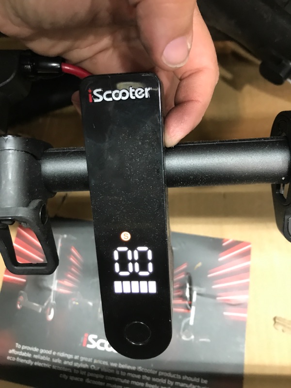 Photo 4 of iScooter Electric Scooter,22/18 Miles Range, 18.6/15.6 MPH, 500/350W Foldable Commuting Electric Scooter with Double Braking System and APP for Adults, Teens and Kids
