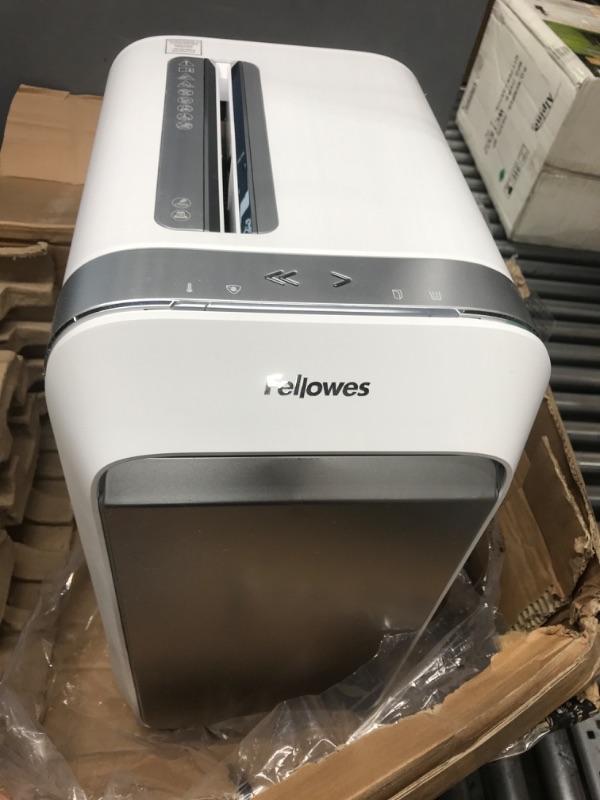 Photo 2 of Fellowes ?Powershred LX22M 20-Sheet 100% Jam-Proof Micro Cut Paper Shredder for Office and Home, White 5263201
