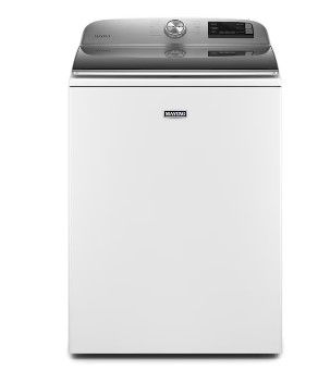 Photo 1 of Maytag Smart Capable 4.7-cu ft High Efficiency Agitator Smart Top-Load Washer (White)
