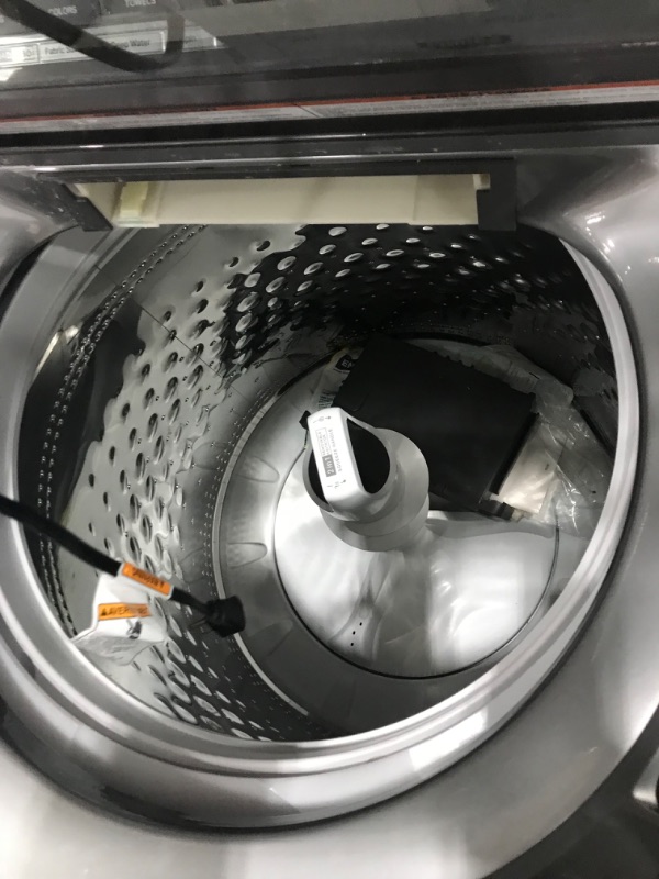 Photo 4 of Whirlpool Smart Capable w/Load and Go 5.3-cu ft High Efficiency Impeller and Agitator Smart Top-Load Washer (Chrome Shadow) ENERGY STAR
