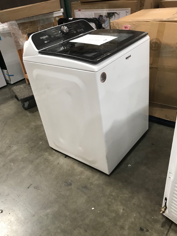 Photo 6 of Whirlpool 5.2-cu ft High Efficiency Impeller and Agitator Top-Load Washer (White) ENERGY STAR
