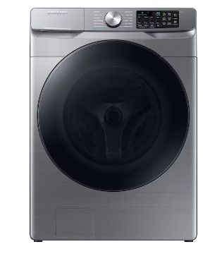 Photo 1 of Samsung 4.5-cu ft High Efficiency Stackable Steam Cycle Smart Front-Load Washer (Platinum) ENERGY STAR
