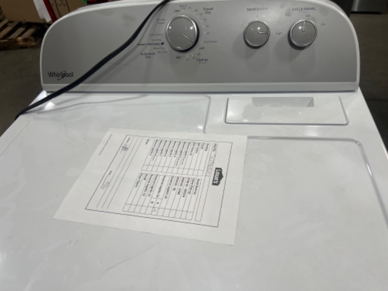 Photo 7 of Whirlpool 7-cu ft Reversible Side Swing Door Gas Dryer (White)
