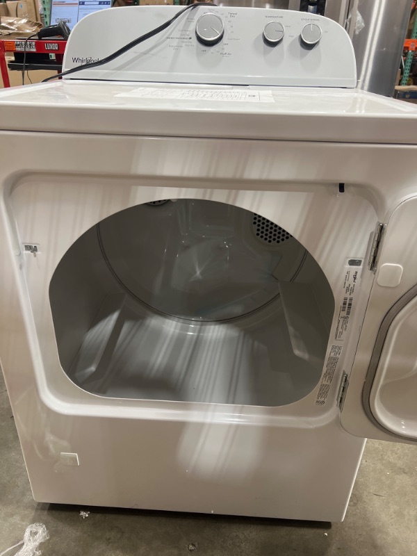 Photo 1 of Whirlpool 7-cu ft Reversible Side Swing Door Gas Dryer (White)
