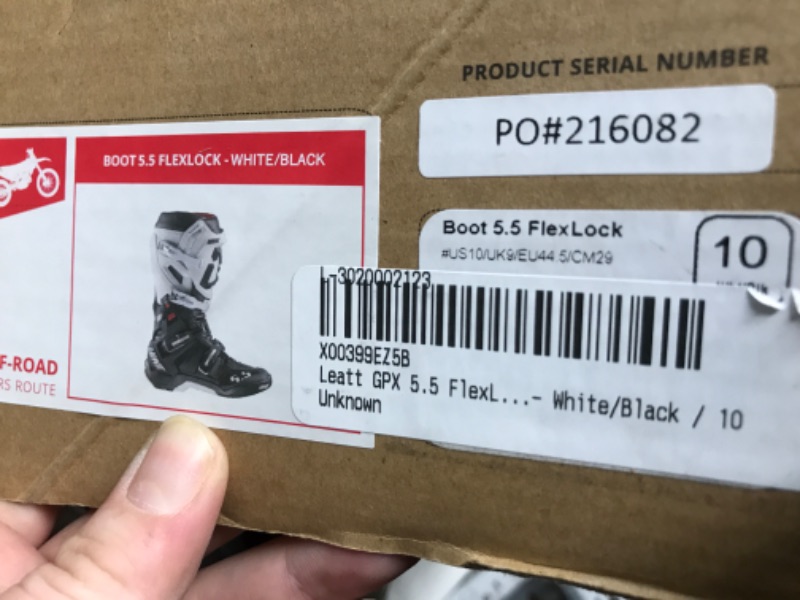 Photo 1 of Flex lock boots 5.5 white/black / 10 