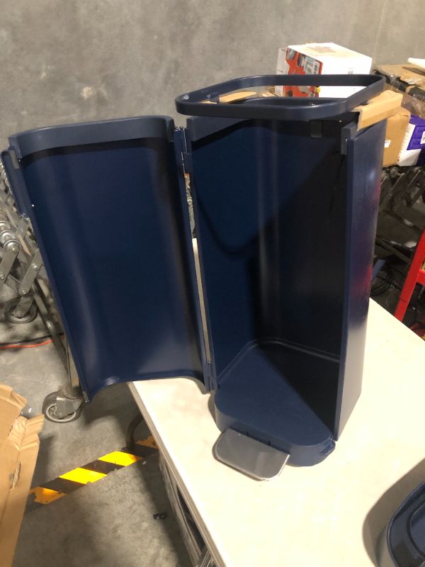 Photo 2 of ***FOR PARTS - NONREFUNDABLE - SEE NOTES***
Joseph Joseph Porta 40L Convenient Pedal Bin Trash Can - Midnight Blue
