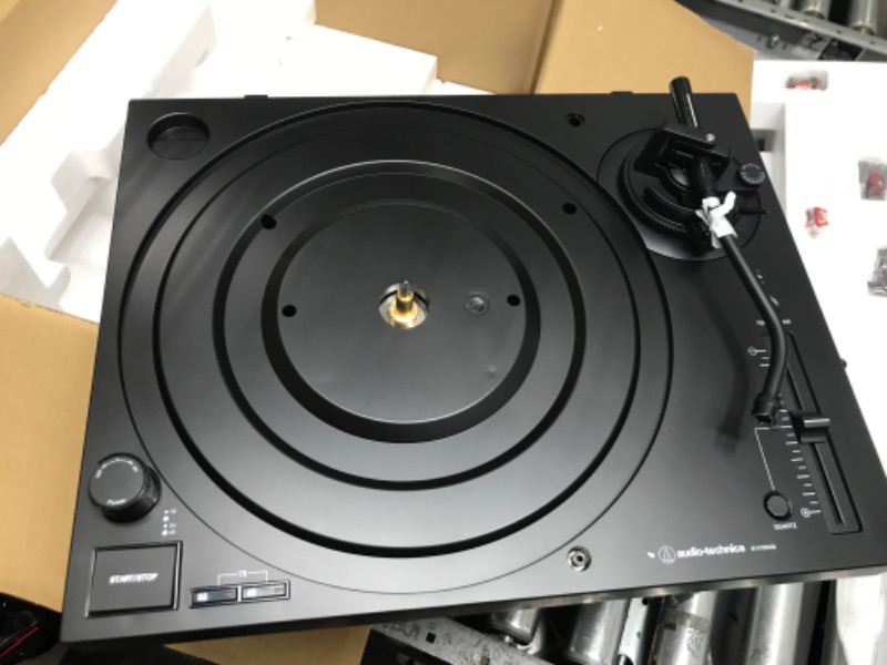 Photo 5 of Audio-Technica AT-LP120XUSB-BK Direct-Drive Turntable (Analog & USB), Fully Manual, Hi-Fi, 3 Speed, Convert Vinyl to Digital, Anti-Skate and Variable Pitch Control Black