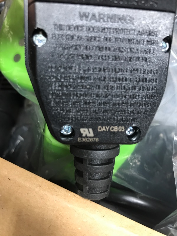 Photo 1 of ***Parts Only***Greenworks 1600 PSI 1.2 GPM Pressure Washer (Upright Hand-Carry) PWMA Certified