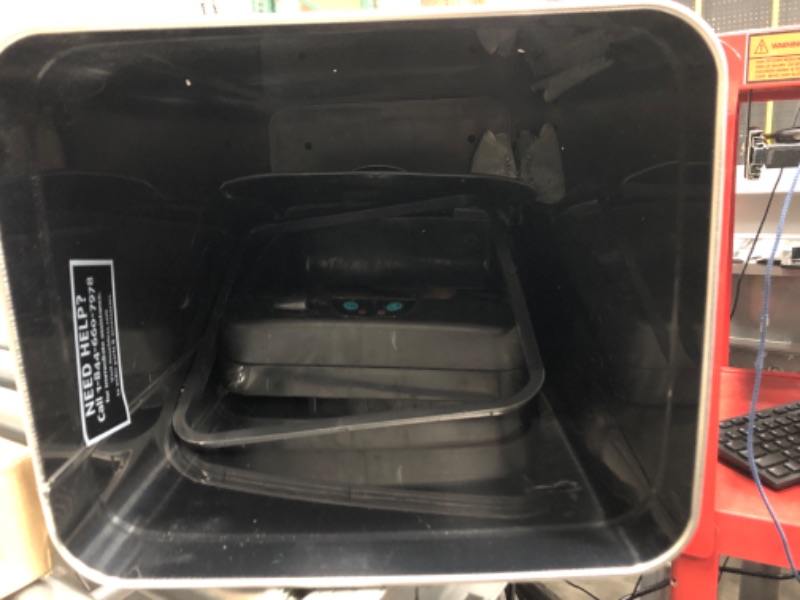 Photo 1 of **LID IS NON FUNCTIONAL**
iTouchless 13 Gallon Sensor Trash Can 