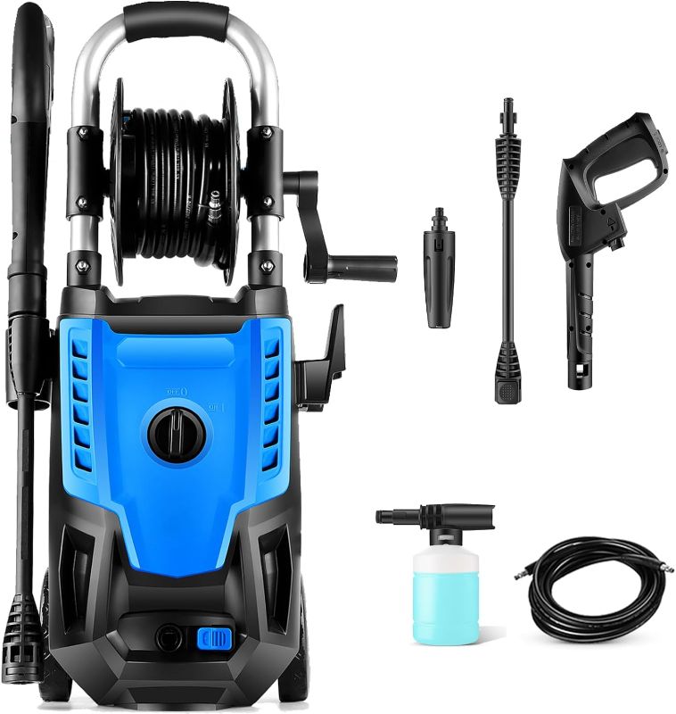 Photo 1 of *READ NOTES BELOW* Electric Pressure Washer 2GPM Power Washer 2000W Car Washer with 5 Adjustable Nozzles, Soap Bottle
