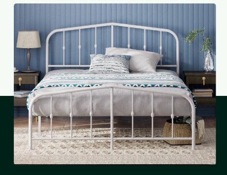 Photo 1 of ***NOT FUNCTIONAL - NONREFUNDABLE - FOR PARTS - SEE NOTES***
Zinus Heidi Metal Platform Bed Frame/Steel Mattress Foundation Twin White