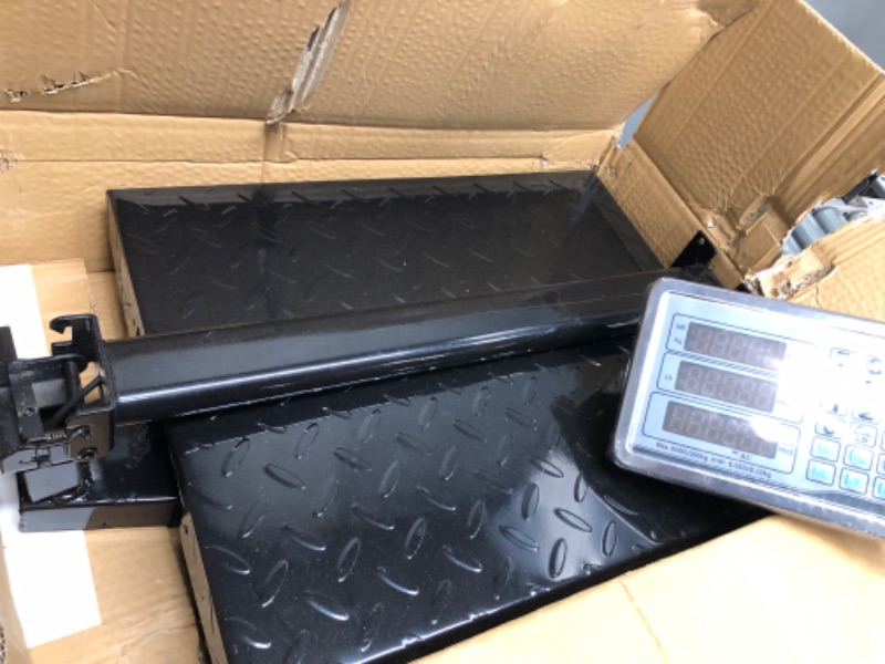 Photo 2 of **DOES NOT FUNCTION**Houseables Industrial Platform Scale 600 LB x .05, 19.5" x 15.75", Digital, Bench, Large for Luggage, Shipping, Package Computing, Postal