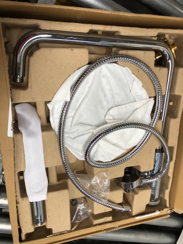 Photo 2 of ***Parts Only***PULSE ShowerSpas 1052-BN Aquarius Shower System with 8" Rain Showerhead and Magnetic Attached Hand Shower with On/Off, Brushed Nickel 2.5 GPM Brushed Nickel