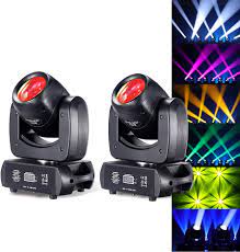 Photo 1 of 120W LED Moving Head Dj Light Roto Prism Beam Stage Lights 2 Pack, 8 GOBOs 8 Colors DMX 512 12CH Sound for Disco Party Stage Lighting