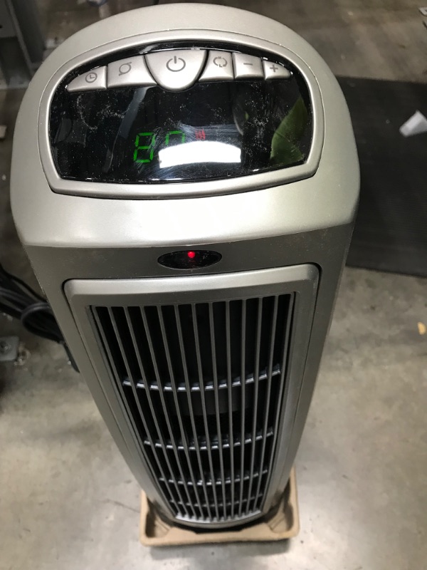 Photo 3 of Lasko 1500W Digital Ceramic Space Heater with Remote, 755320, Silver