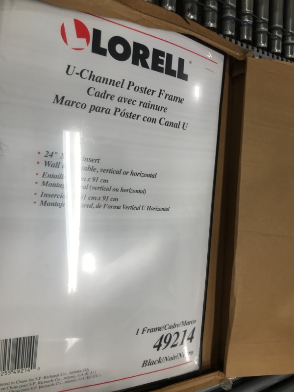 Photo 2 of Lorell Stylish Poster Frame, 24" x 36" (49214)