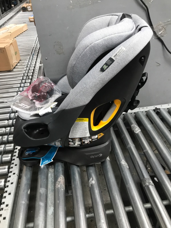 Photo 3 of Baby Jogger City Turn Rotating Convertible Car Seat | Unique Turning Car Seat Rotates for Easy in and Out, Phantom Grey