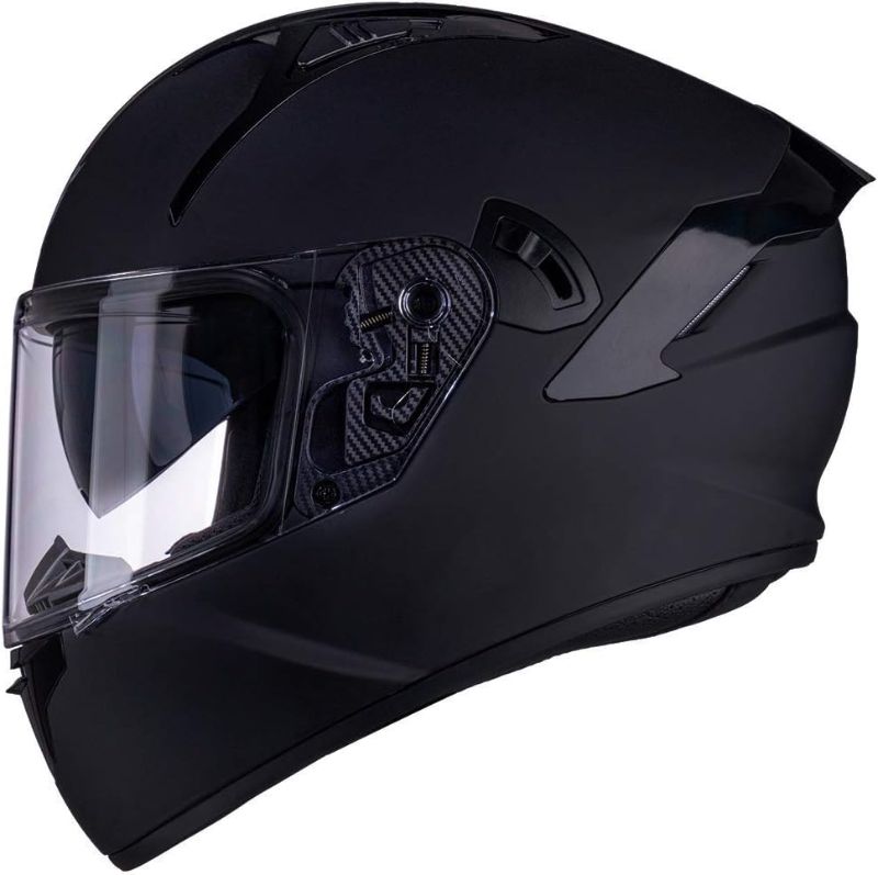 Photo 1 of 
VCOROS Full Face Motorcycle Helmet X9 with Inner Sun Visor and Bluetooth Ready Speaker Pockets DOT Approved Motorbike Moto Street Bike Racing Helmet
Color:Matte Black