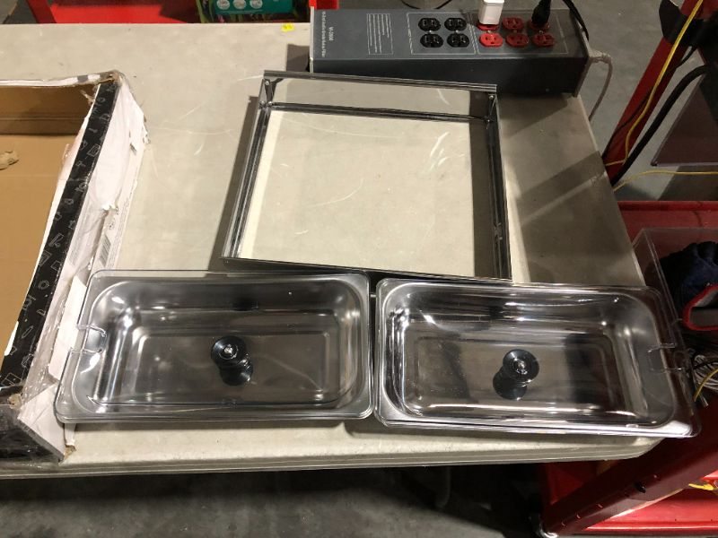 Photo 1 of ***TRAYS ONLY - WARMER NOT INCLUDED***
Elite Gourmet EWM-6122 Dual 2 x 2.5 Qt. Trays