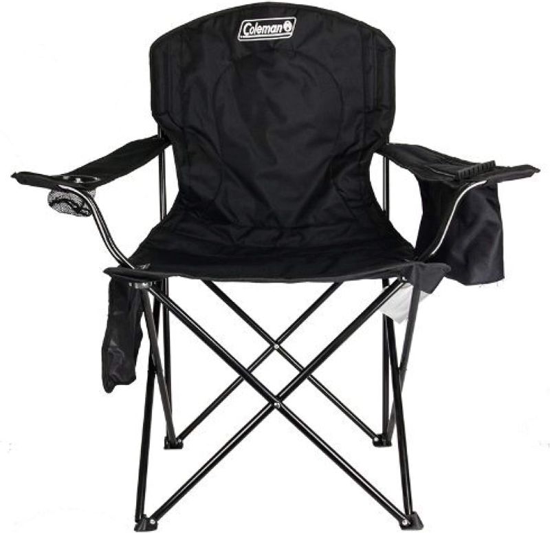 Photo 1 of ***ARMREST SNAPPED - SEE PICTURES***
Coleman Portable Camping Chair with 4-Can Cooler, Black