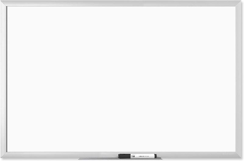 Photo 1 of U Brands Magnetic Dry Erase Board, 23 x 35 Inches, Silver Aluminum Frame (071U00-01)
