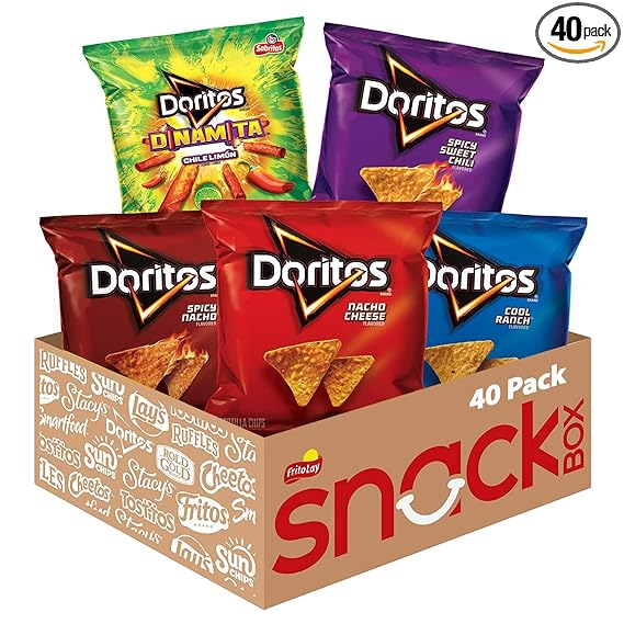 Photo 1 of **EXPIRES NOV 21/2023** Doritos Flavored Tortilla Chips Variety Pack, 40 Count (Pack of 1)
