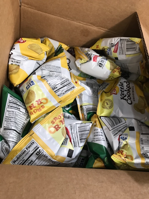 Photo 3 of **EXPIRES NOV 21/2023** Lay's Kettle Cooked Potato Chips Variety Pack, 0.85 Ounce (Pack of 40) 40ct Kettle Variety Pack 0.85 Ounce (Pack of 40)