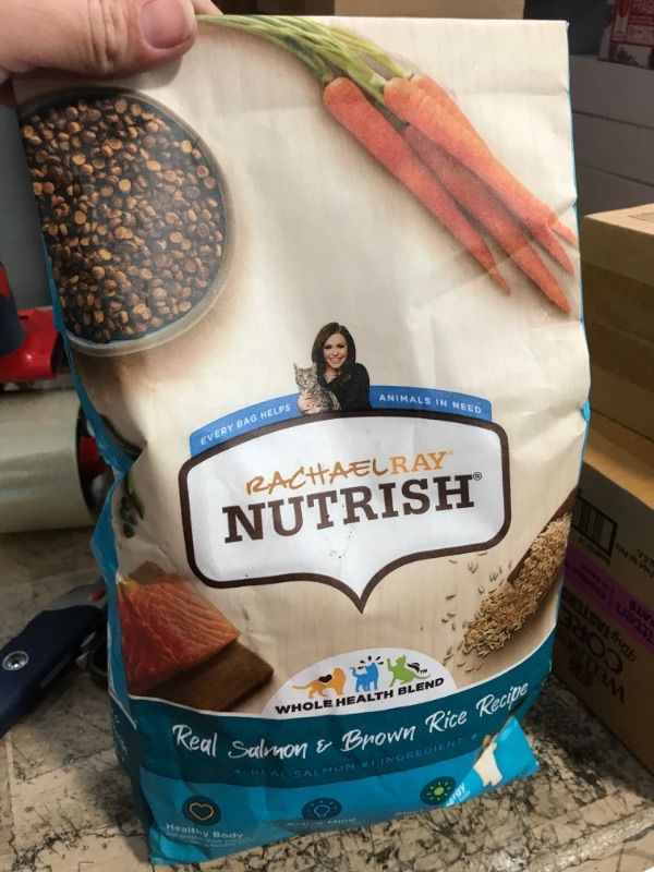 Photo 1 of **EXPIRES MAR 2025** Rachael Ray Nutrish Premium Natural Dry Cat Food, Real Salmon & Brown Rice Recipe, 3 Pounds (Packaging May Vary)
