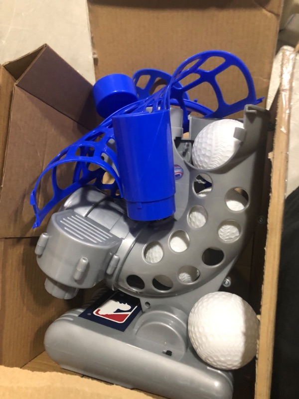 Photo 1 of Franklin Sports MLB Electronic Baseball Pitching Machine – Height Adjustable – Ball Pitches Every 7 Seconds Pitching Machine (Includes 6 Balls)