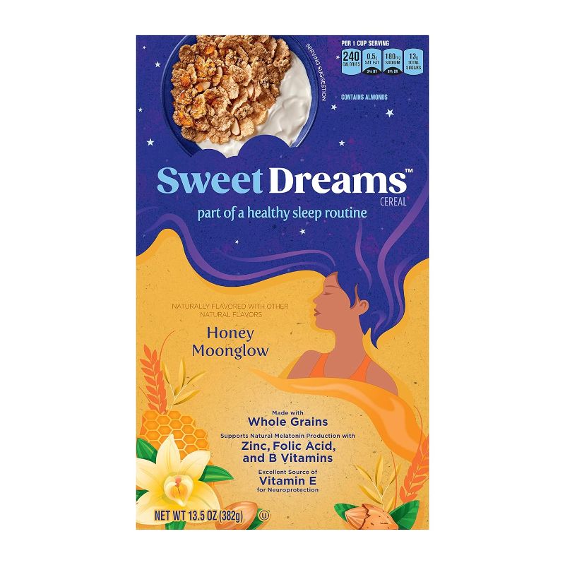 Photo 1 of * 2 BOXES* Sweet Dreams Night Time Cereal, Honey Moonglow Almond, 13.5 OZ Box EXP DEC 2023
