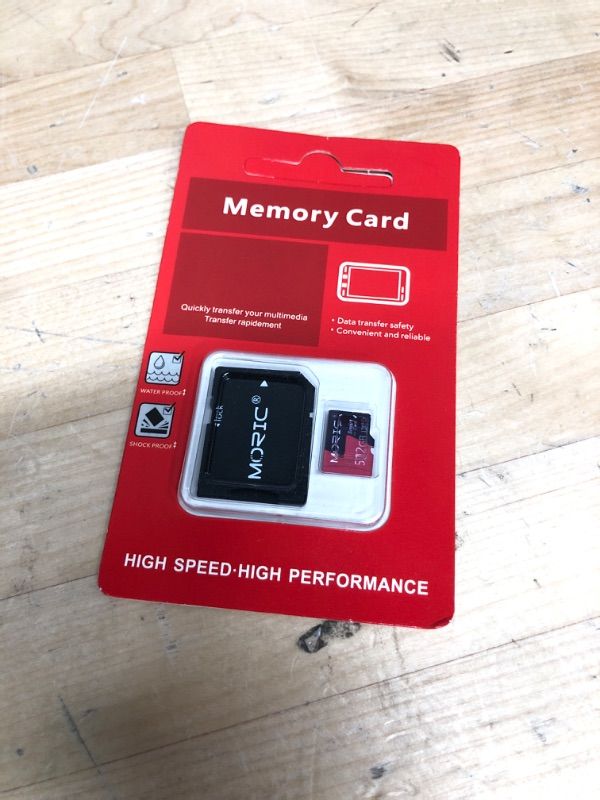 Photo 2 of 512GB Micro SD Card with Adapter 512GB High Speed Memory Card Class 10 for Game Console,Android Smartphone,Tablet and Drone