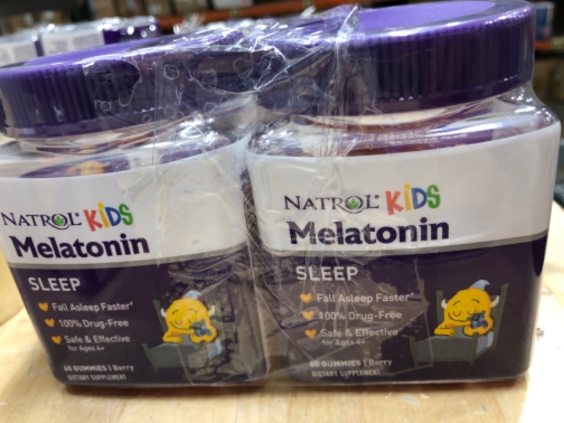 Photo 2 of **SET OF 2* EXP DATE 01/2024* Kids Melatonin Sleep Support Gummies Berry