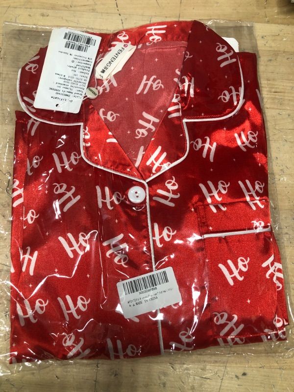 Photo 2 of HO HO HO SILKY WOMENS PAJAMAS SIZE LARGE