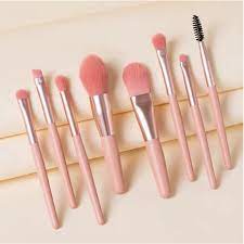 Photo 1 of 8 PIECE MAKE UP PINK BRUSHES SET OF 3