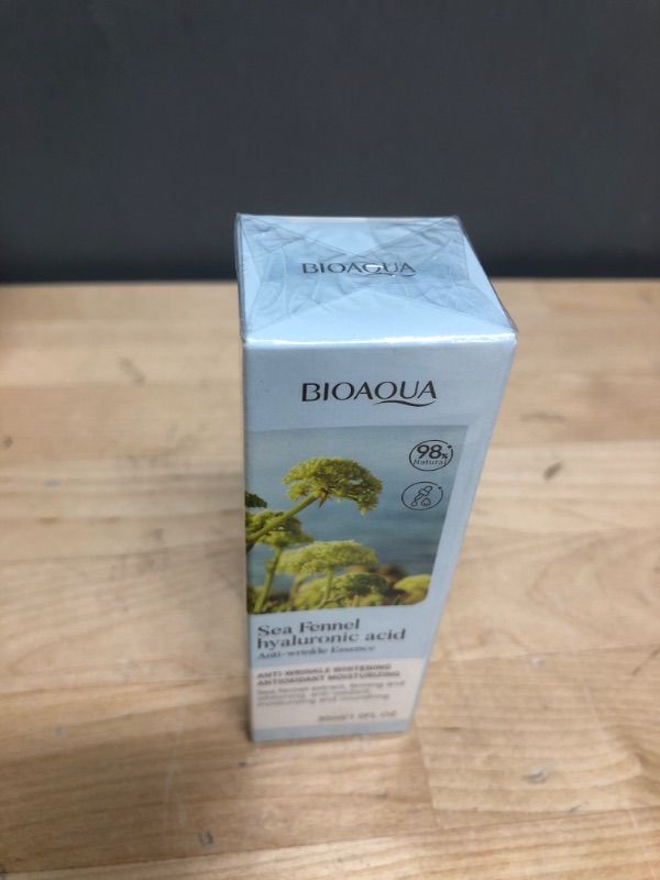 Photo 1 of BIOAQUA Sea Fennel Anti-Wrinkle Hyaluronic Acid Firming Moisturizing Serum DATED 10 /2026
