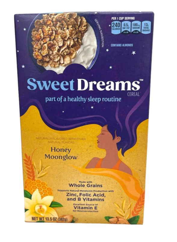 Photo 1 of * 2 BOXES* Sweet Dreams Honey Moonglow Cereal 13.5 oz DATED DEC 2023
