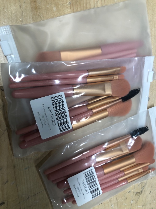 Photo 2 of * 3 KITS* WOMENS PINK MAKEUP BRUSH SET OF 8