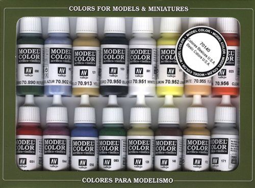 Photo 1 of * SEE NOTES* VJP70140 17 Ml Basic Colors USA Model Paint - Set of 16
