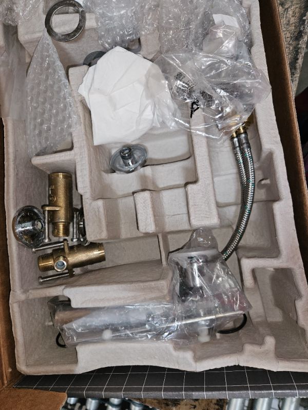Photo 2 of ***Parts Only***hansgrohe Talis E Modern Easy Install Easy Clean 2-Handle 3 5-inch Tall Bathroom Sink Faucet in Chrome, 71733001
